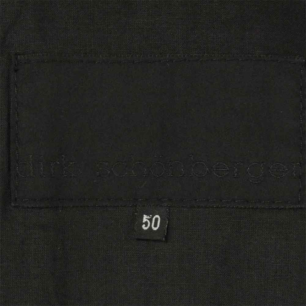 dirk schonberger ダークショーンベルガー フロント 切替 レザー ジャケット イタリア製 ブラック系 50【中古】