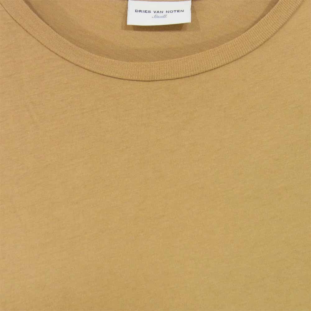 DRIES VAN NOTEN ドリスヴァンノッテン 国内正規品 バイカラー Tシャツ 半袖 ブラウン×黒系 S【中古】