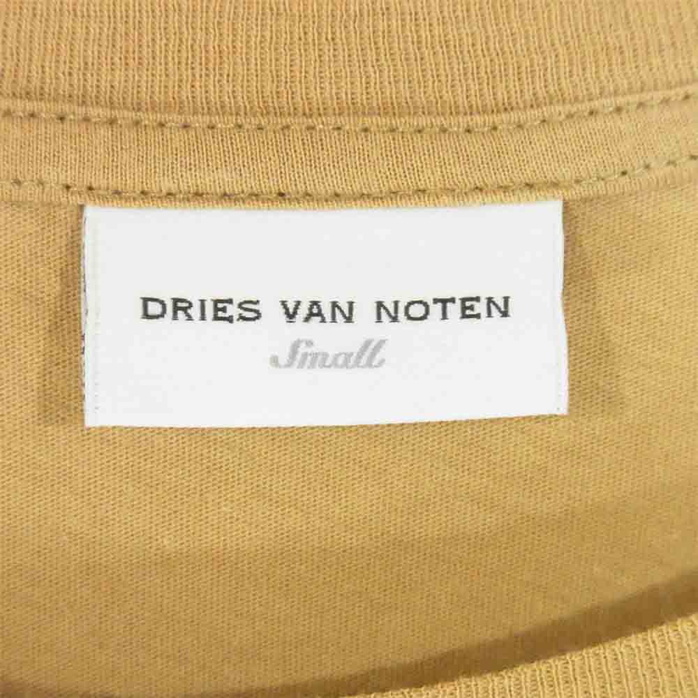 DRIES VAN NOTEN ドリスヴァンノッテン 国内正規品 バイカラー Tシャツ 半袖 ブラウン×黒系 S【中古】