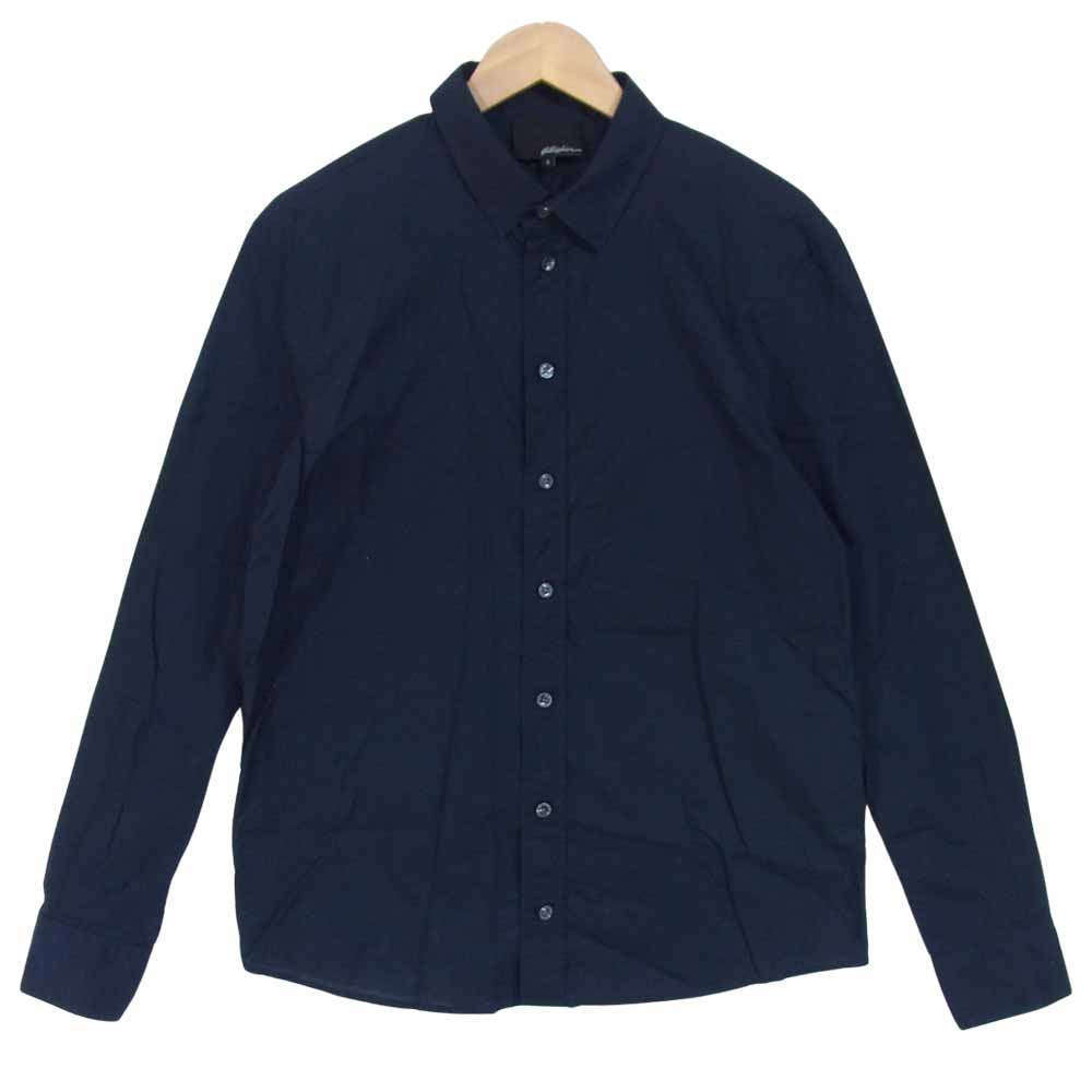 3.1 フィリップ リム SHIRT コットン 長袖 シャツ 長袖シャツ ダークネイビー系 S【中古】