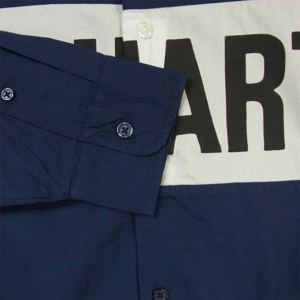 Carhartt カーハート 16SS WIP L/S Shore Shirt ロングスリーブ シャツ ネイビー系 S【新古品】【未使用】【中古】