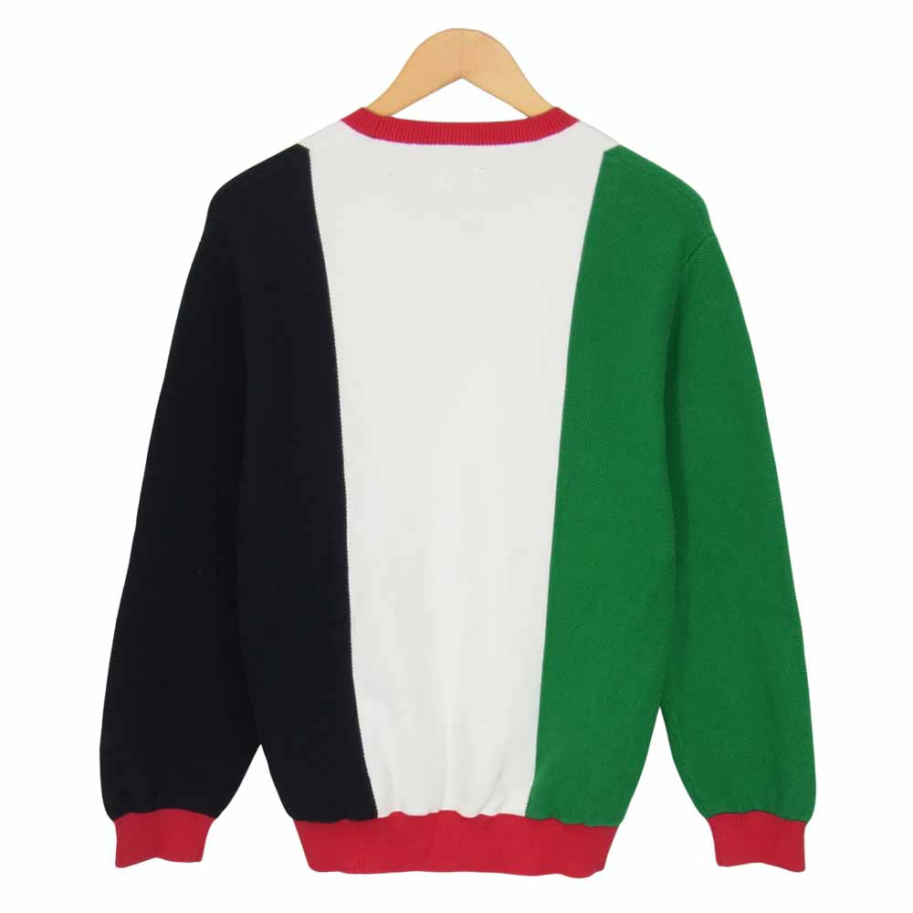 Supreme シュプリーム 18AW PIQUE CREWNECK ピケ クルーネック カットソー マルチカラー系 L【中古】