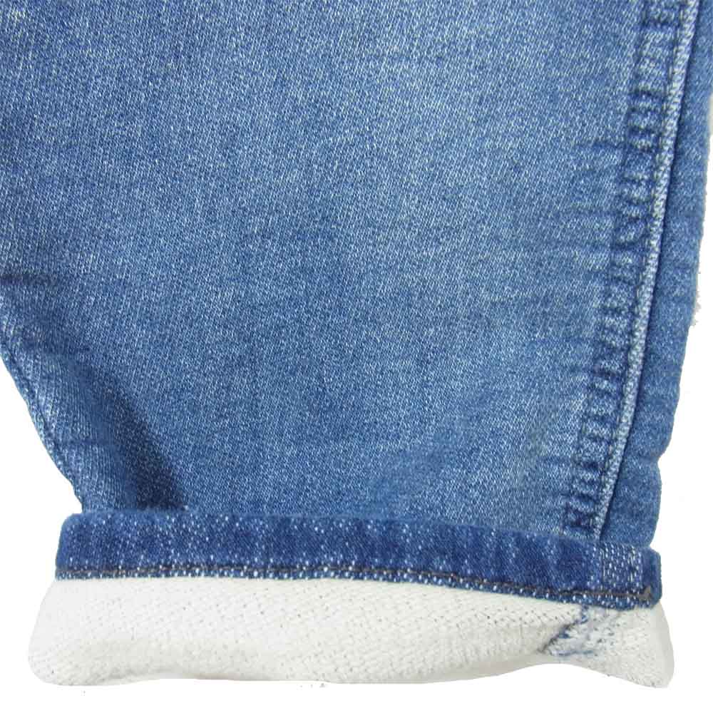 HUMAN MADE ヒューマンメイド リラックス デニム パンツ USED加工 スウェット パンツ インディゴブルー系 XL【中古】