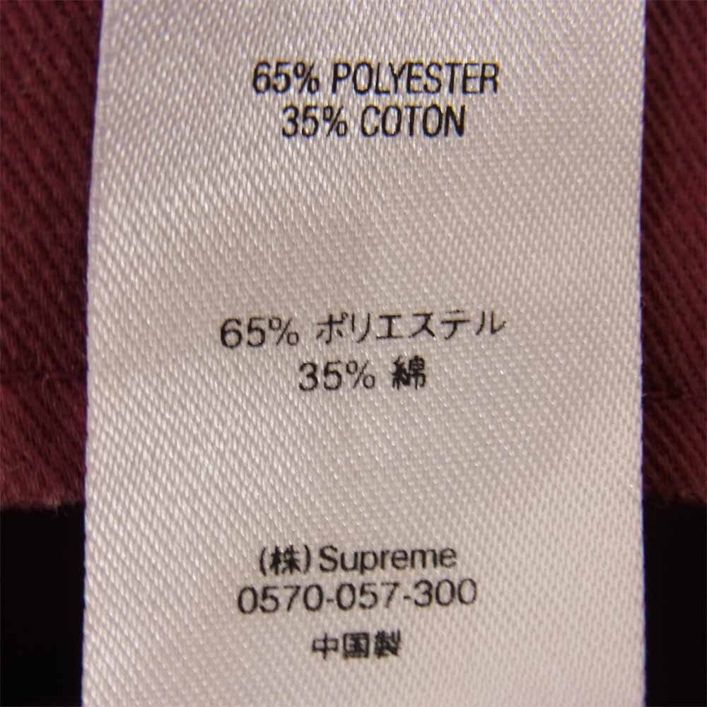 Supreme シュプリーム 18AW Rose L/S Work Shirts ローズ 長袖 ワーク シャツ エンジ系 L【中古】