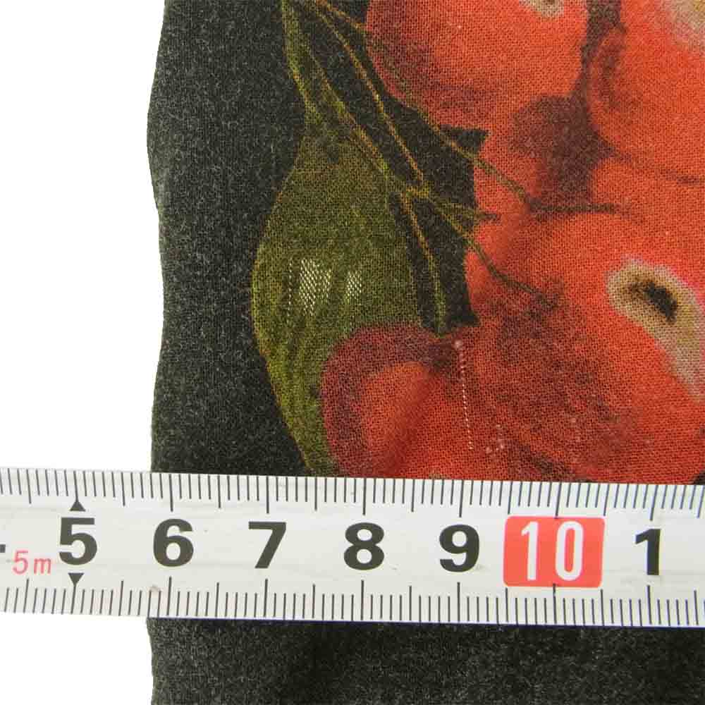 Supreme シュプリーム 19ss Cherry Rayon S/S Shirt チェリー レーヨン 半袖 シャツ ブラック系 L【中古】