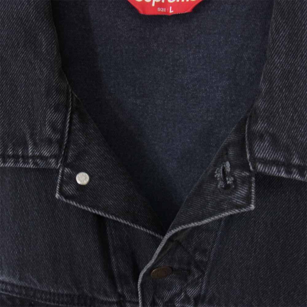 Supreme シュプリーム 19SS New York Painted Trucker Jacket ニューヨーク ペイント トラッカー ジャケット ブラック系 L【中古】