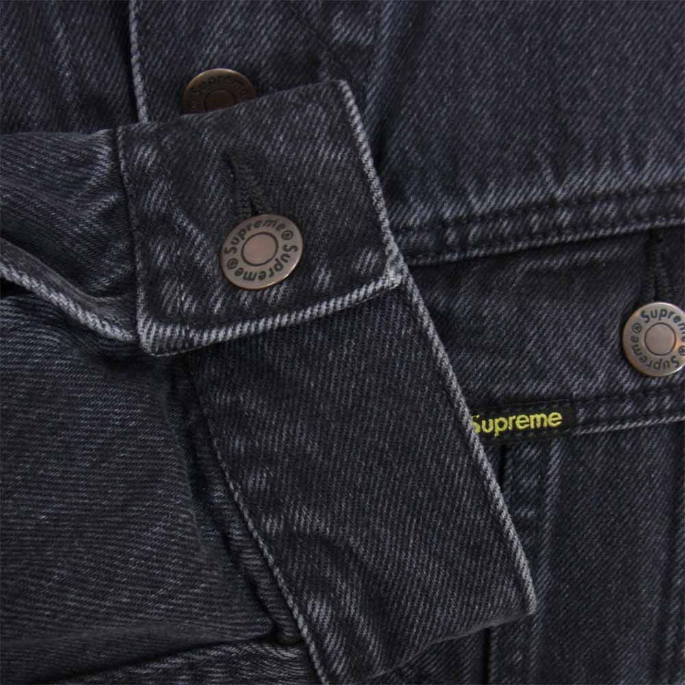 Supreme シュプリーム 19SS New York Painted Trucker Jacket ニューヨーク ペイント トラッカー ジャケット ブラック系 L【中古】