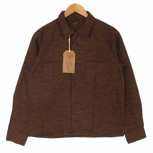 TENDERLOIN テンダーロイン T-MEXICAN SHT メキシカン 長袖 シャツ 日本製 ブラウン系 S【極上美品】【中古】