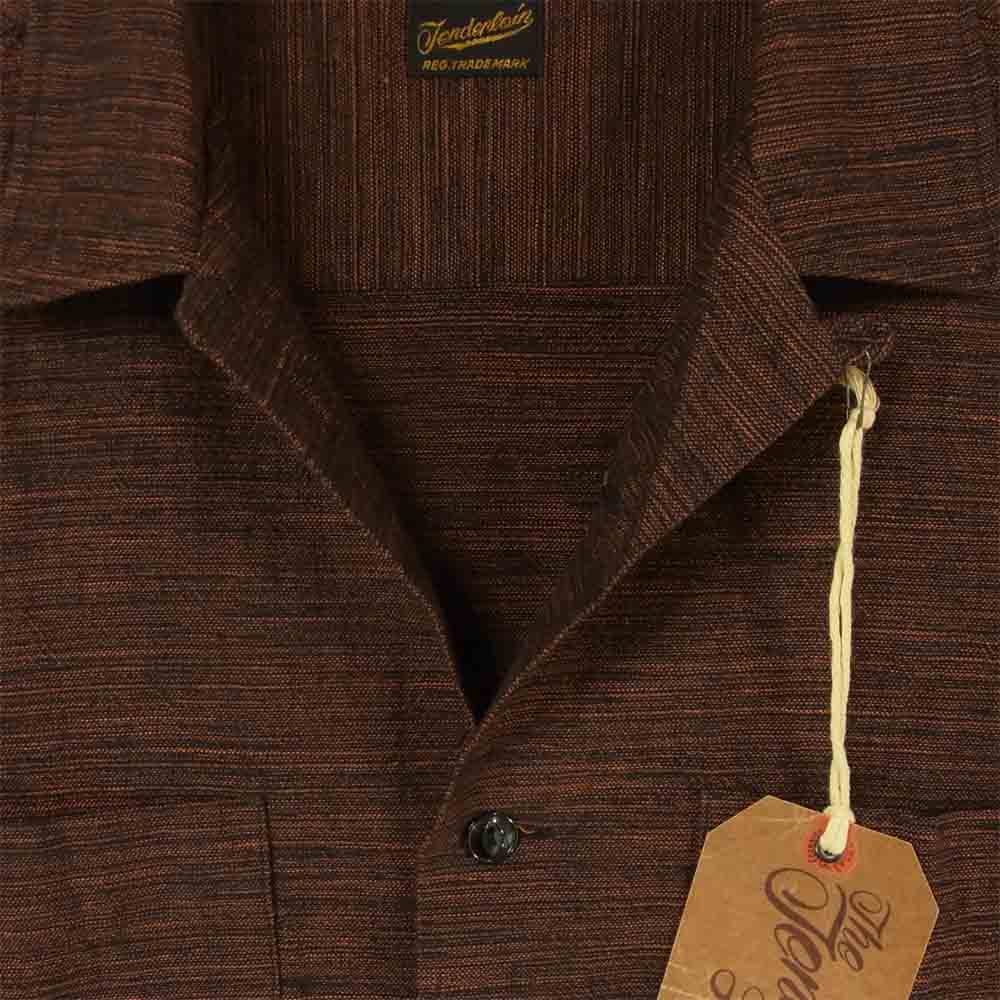 TENDERLOIN テンダーロイン T-MEXICAN SHT メキシカン 長袖 シャツ 日本製 ブラウン系 S【極上美品】【中古】