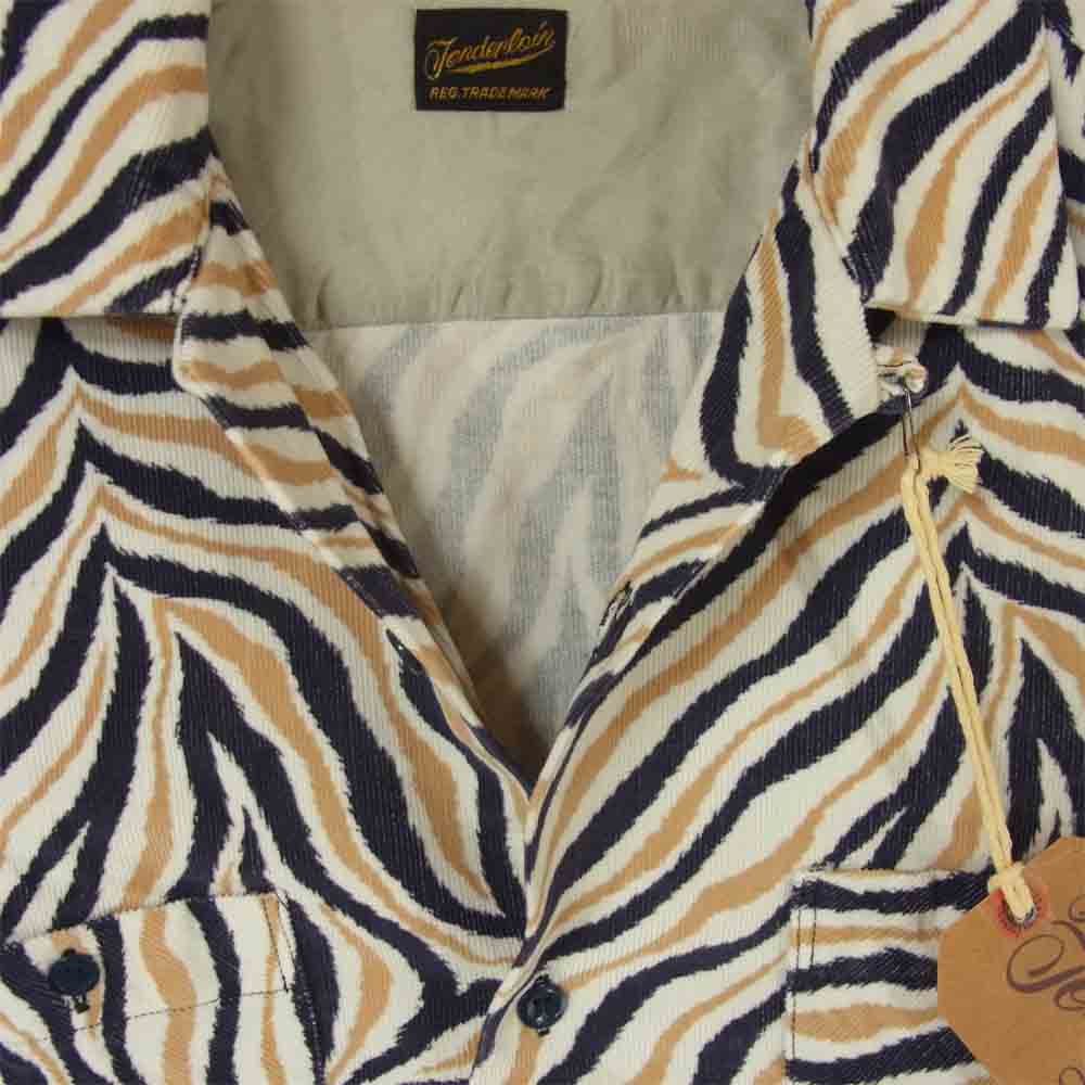 TENDERLOIN テンダーロイン T-CORDUROY SHT A コーデュロイ 長袖 シャツ 日本製 ZEBRA XS【極上美品】【中古】