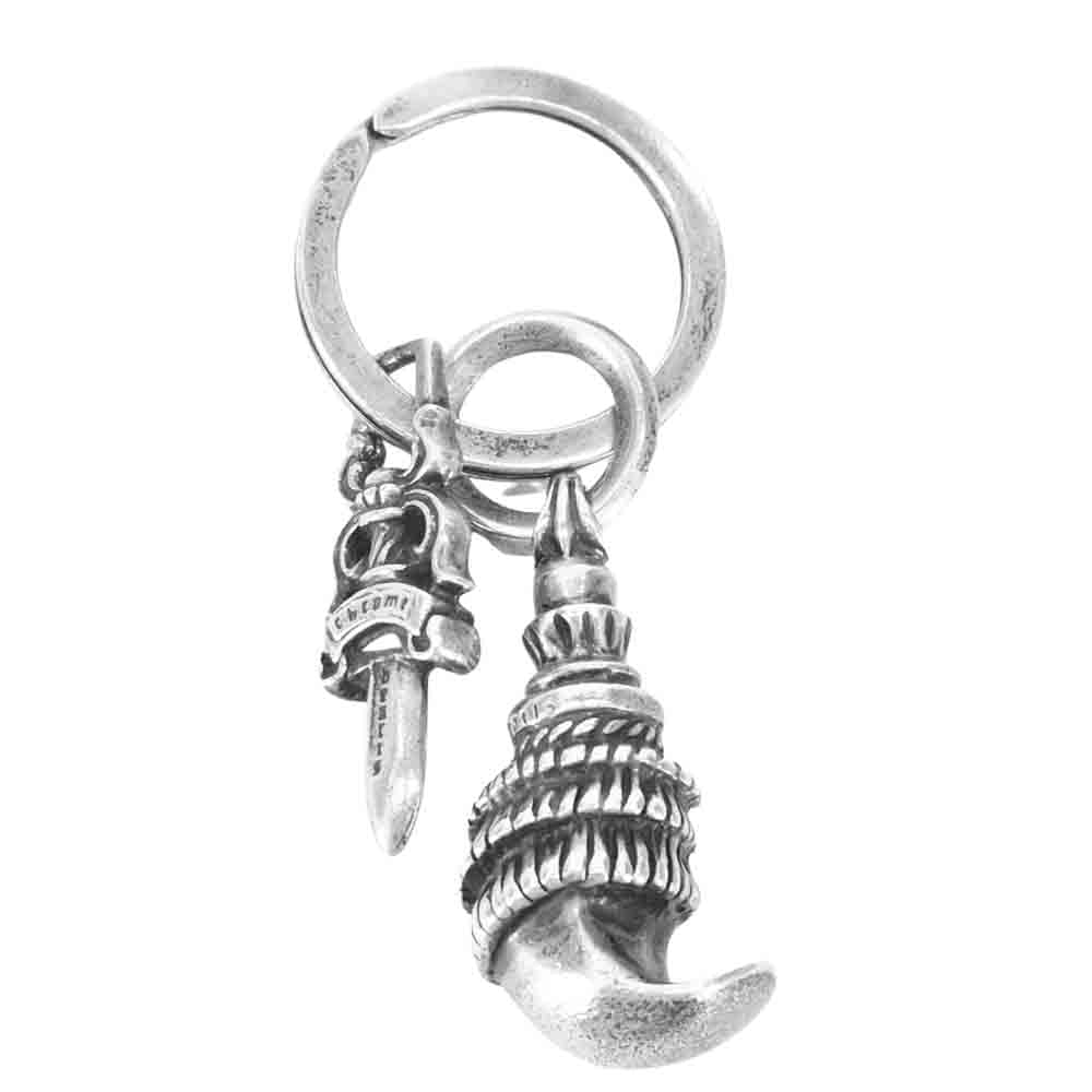 CHROME HEARTS クロムハーツ（原本無） ダガー クロウ スプリット キーリング シルバー系【中古】