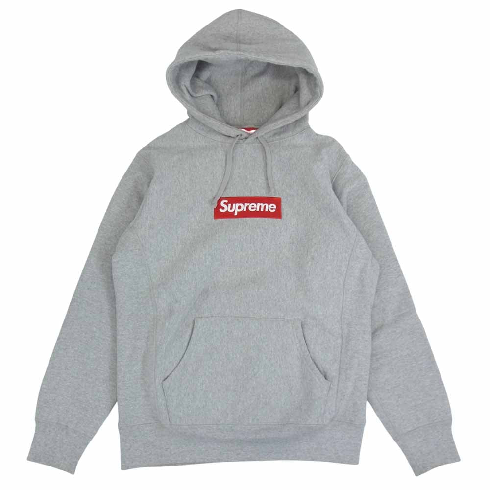 Supreme シュプリーム 16AW Box Logo Hooded Sweat Shirt ボックス ロゴ フーデッド スウェット シャツ グレー系 M【中古】