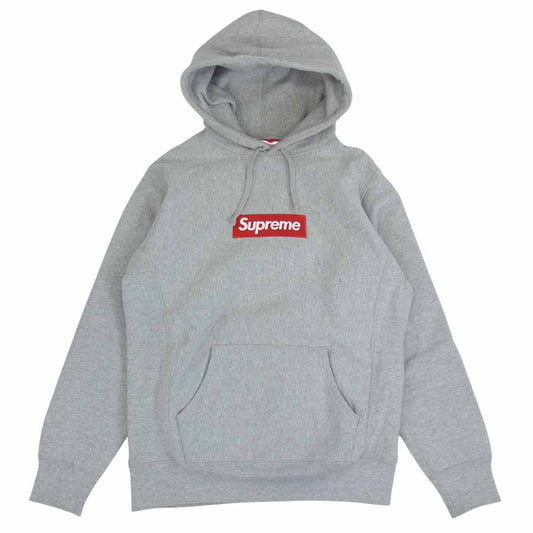 Supreme シュプリーム 16AW Box Logo Hooded Sweat Shirt ボックス ロゴ フーデッド スウェット シャツ グレー系 M【中古】