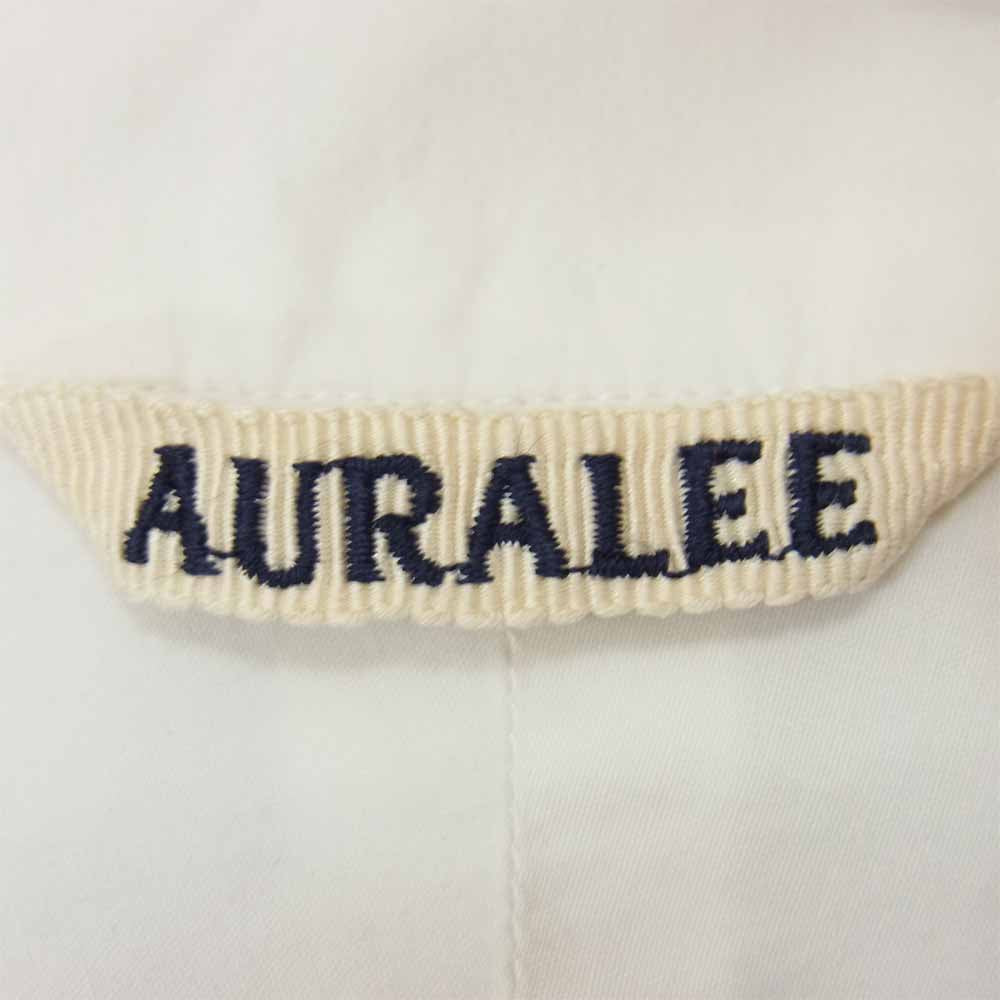 AURALEE オーラリー A6SS02WC セルビッチ ウェザー クロス オープン カラー シャツ ホワイト系 5【中古】