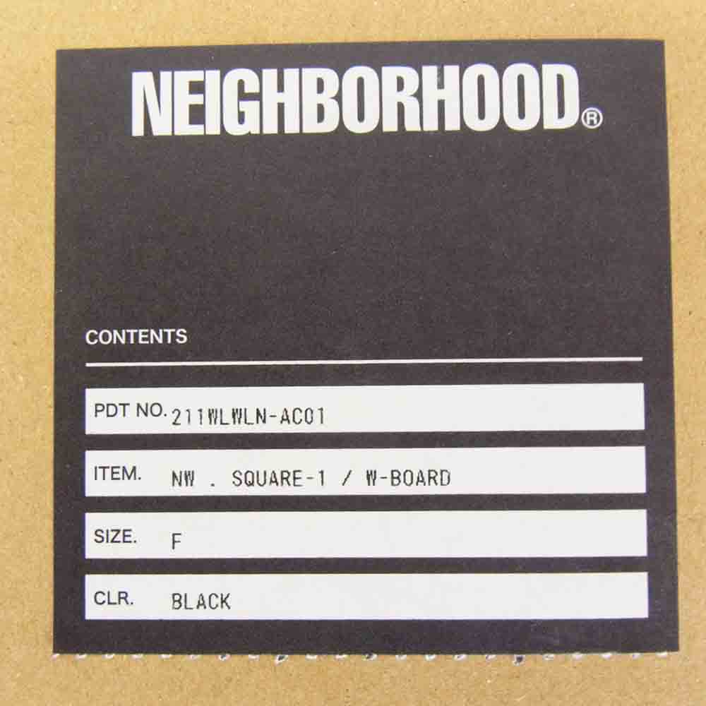 NEIGHBORHOOD ネイバーフッド 211WLWLN-AC01 NW . SQUARE-1 W-BOARD ウッド ボード ブラック系【新古品】【未使用】【中古】