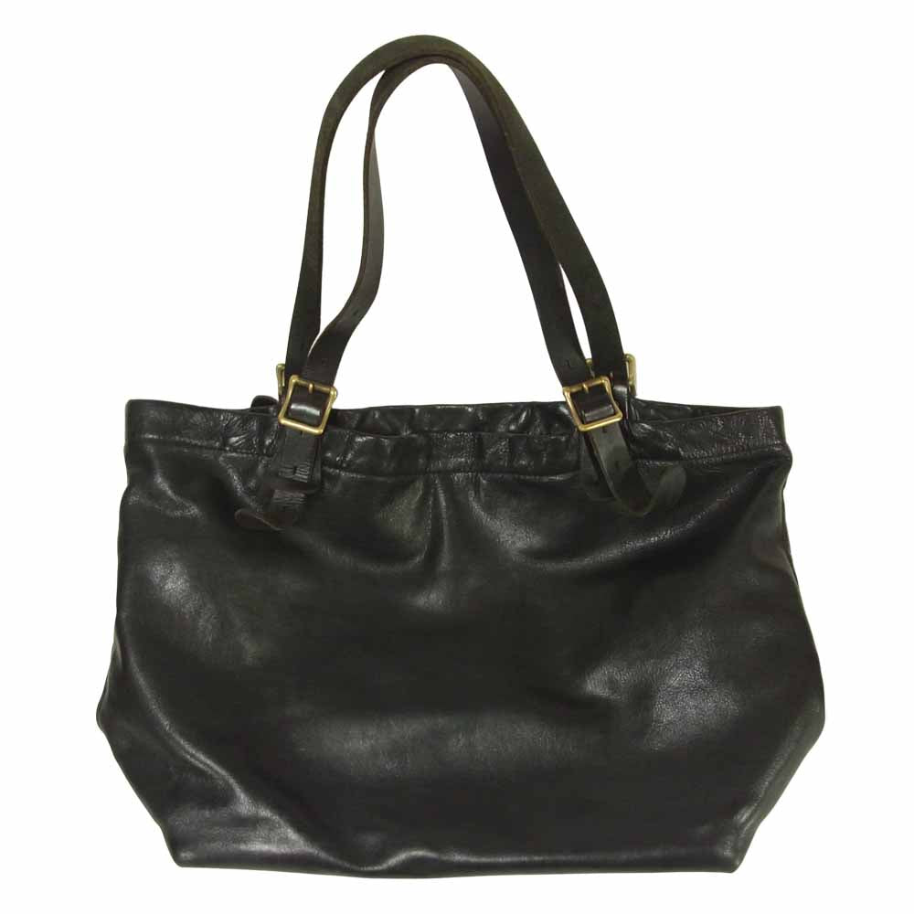スロウ レザー トート バッグ ブラック系【中古】