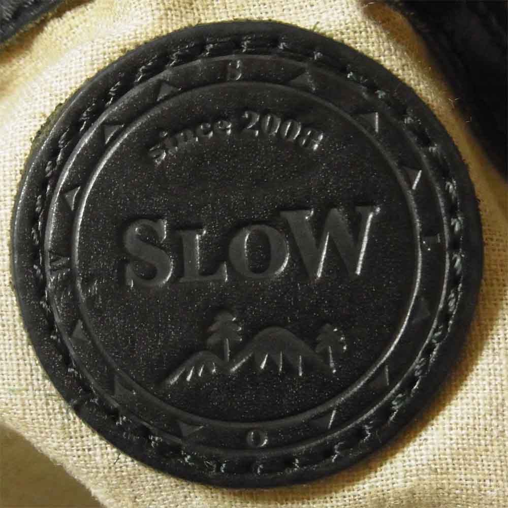 スロウ レザー トート バッグ ブラック系【中古】