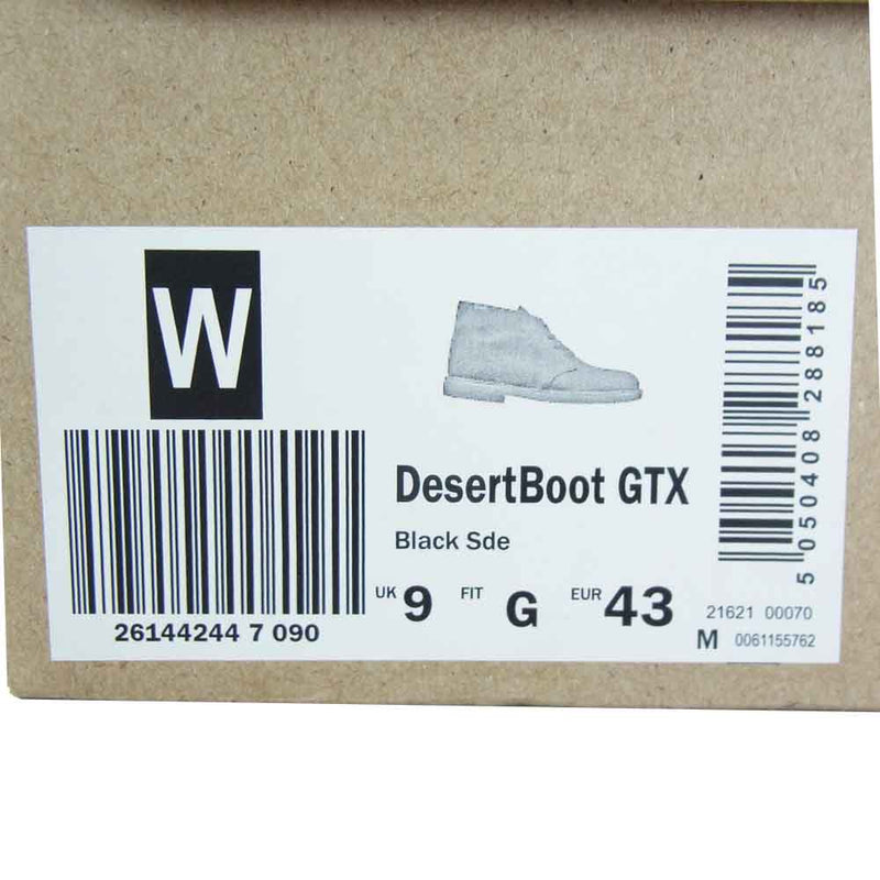 Clarks クラークス 61155762 desert boot gore-tex デザート ブーツ ゴアテックス ブラック系 UK9【新古品】【未使用】【中古】