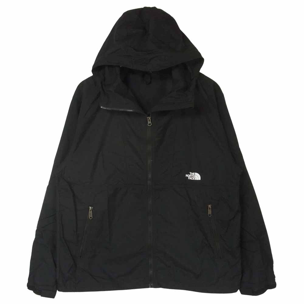 THE NORTH FACE ノースフェイス NP71830 COMPACT JACKET コンパクト ジャケット ナイロン ブラック系 L【中古】