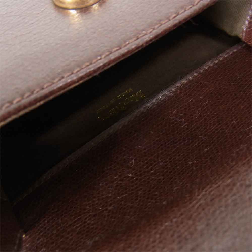 MAX MARA マックスマーラ 2WAY レザー ショルダー ミニ ハンド バック ブラウン系【中古】