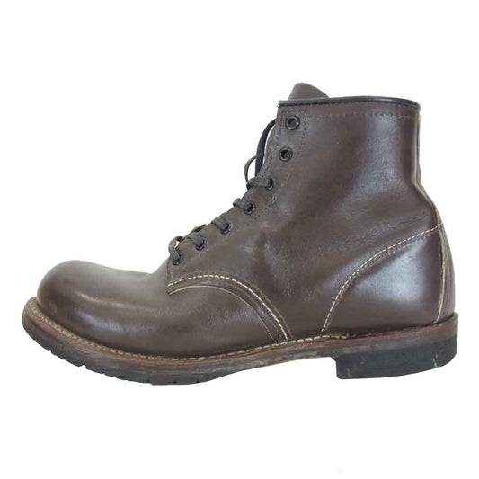 RED WING レッドウィング 9023 ROUND TOE BECKMAN BOOTS ラウンド トゥ ベックマン ブーツ ダークブラウン系 US 7 1/2【中古】