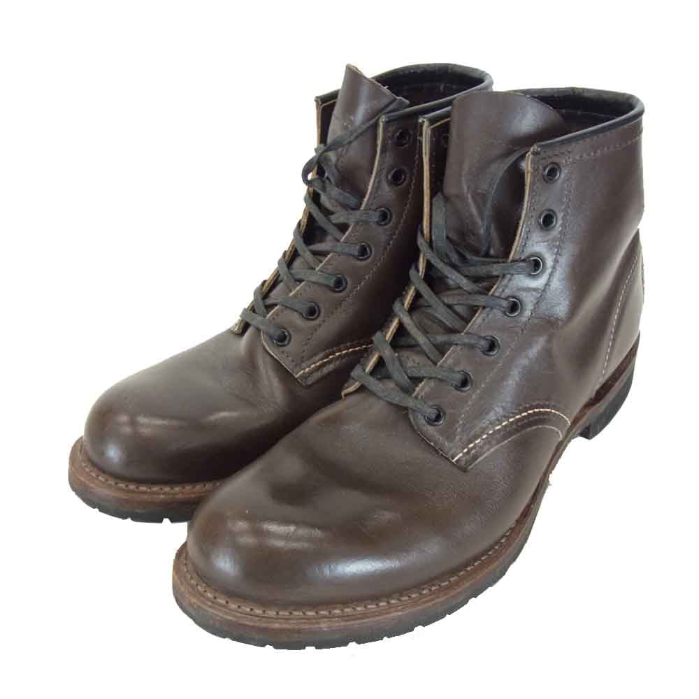 RED WING レッドウィング 9023 ROUND TOE BECKMAN BOOTS ラウンド トゥ ベックマン ブーツ ダークブラウン系 US 7 1/2【中古】