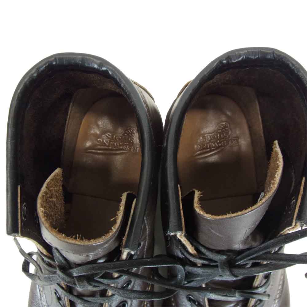 RED WING レッドウィング 9023 ROUND TOE BECKMAN BOOTS ラウンド トゥ ベックマン ブーツ ダークブラウン系 US 7 1/2【中古】
