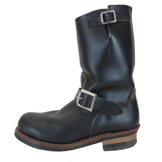RED WING レッドウィング 9268 茶芯 クローンダイク ストーブパイプ エンジニアブーツ ブラック系 US 7 1/2【中古】