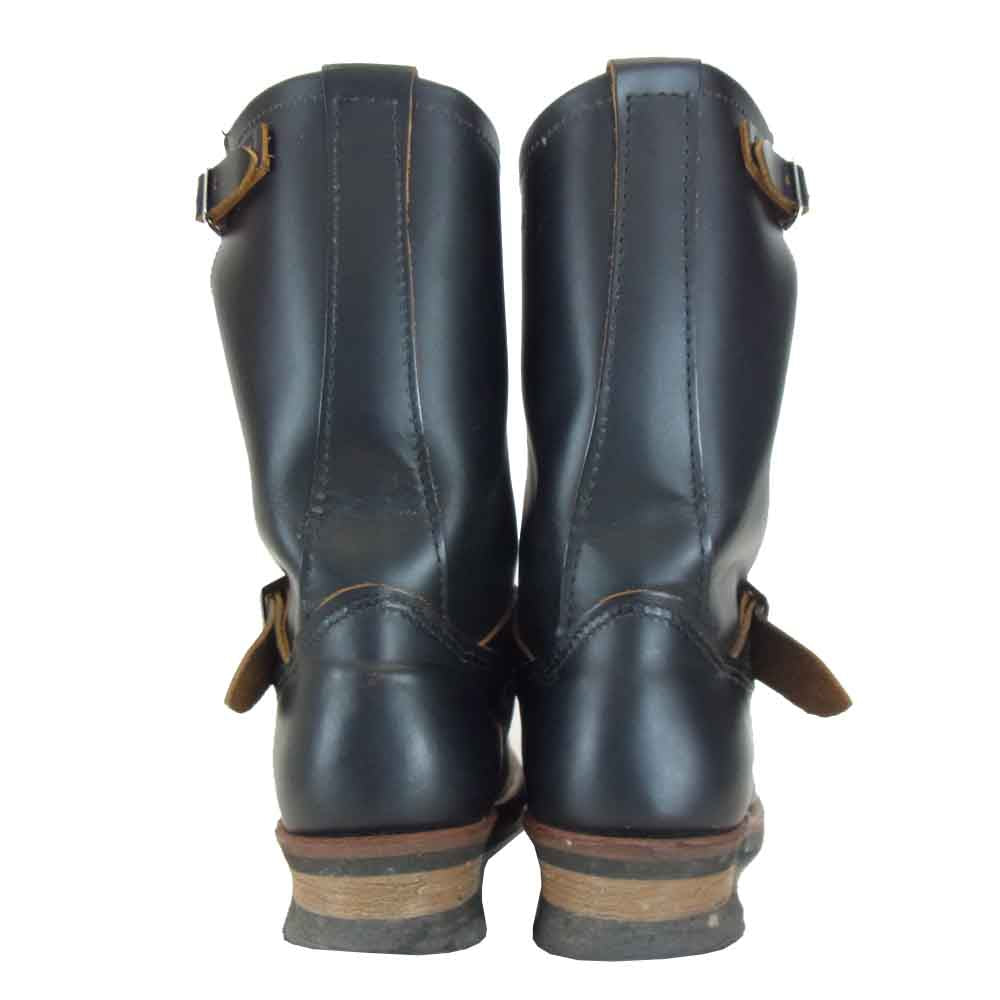 RED WING レッドウィング 9268 茶芯 クローンダイク ストーブパイプ エンジニアブーツ ブラック系 US 7 1/2【中古】