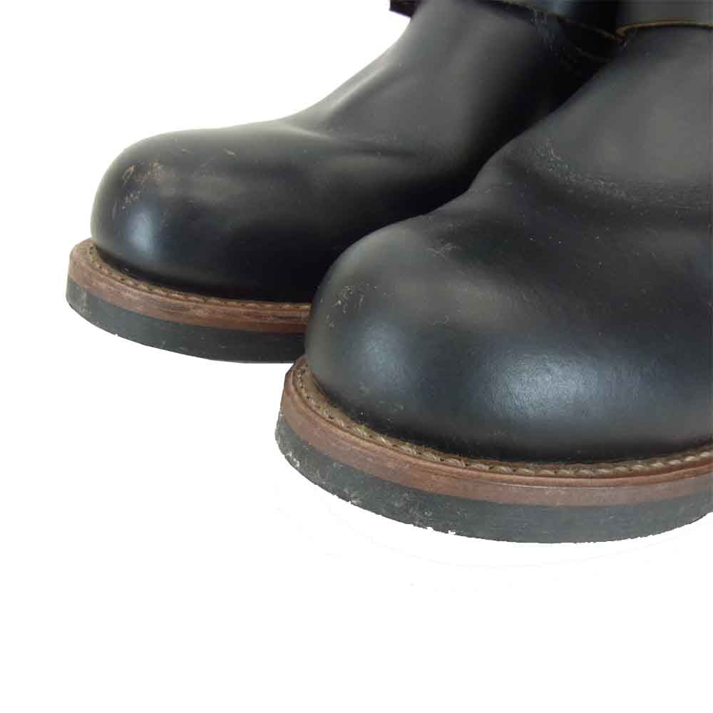RED WING レッドウィング 9268 茶芯 クローンダイク ストーブパイプ エンジニアブーツ ブラック系 US 7 1/2【中古】