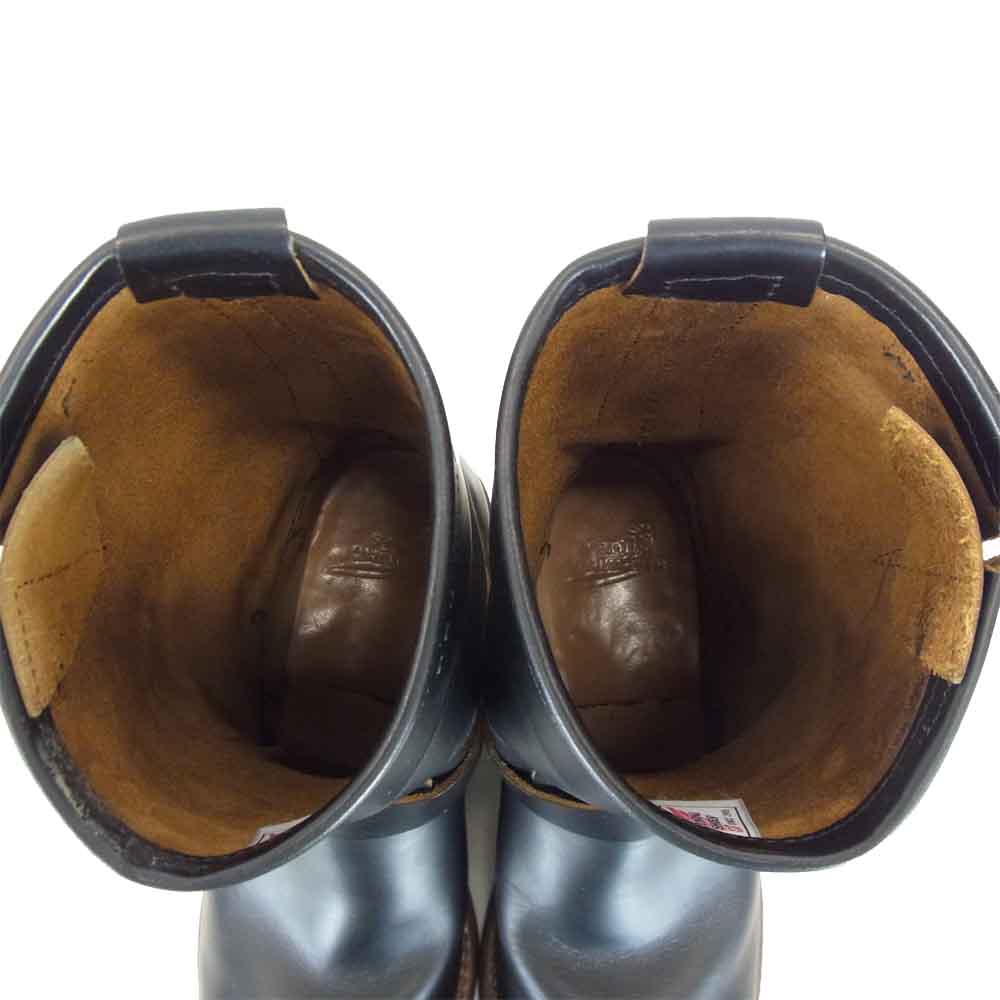 RED WING レッドウィング 9268 茶芯 クローンダイク ストーブパイプ エンジニアブーツ ブラック系 US 7 1/2【中古】