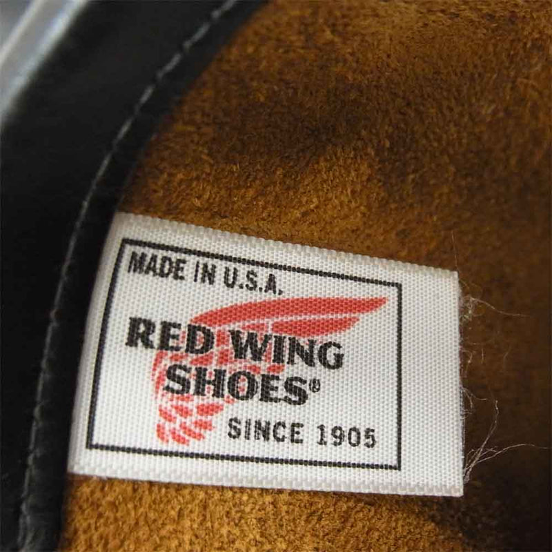 RED WING レッドウィング 9268 茶芯 クローンダイク ストーブパイプ エンジニアブーツ ブラック系 US 7 1/2【中古】