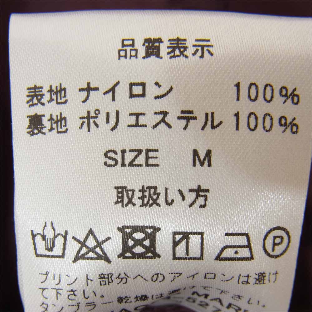 WACKO MARIA ワコマリア KILLER DISCO 天国東京 コーチジャケット エンジ系 M【美品】【中古】