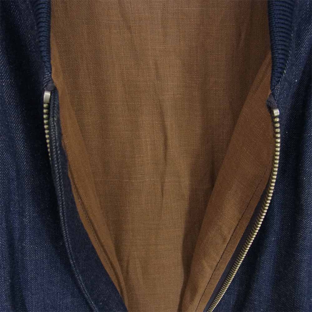 WACKO MARIA ワコマリア 17SS-WMO-BL27 MA-1 FLIGHT JACKET DENIM デニム フライト ジャケット インディゴブルー系 M【美品】【中古】