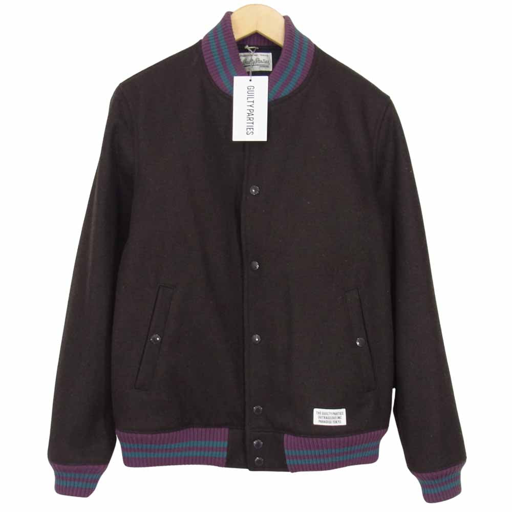 WACKO MARIA ワコマリア 16FW-WMO-BL22 VARSITY JACKET バーシティ ジャケット ブラウン系 L【新古品】【未使用】【中古】