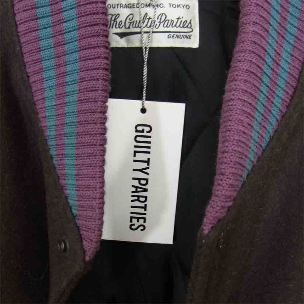 WACKO MARIA ワコマリア 16FW-WMO-BL22 VARSITY JACKET バーシティ ジャケット ブラウン系 L【新古品】【未使用】【中古】