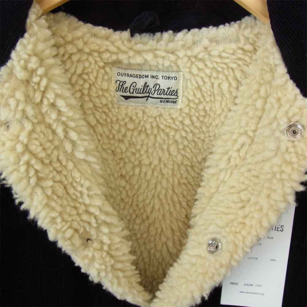 WACKO MARIA ワコマリア 17FW-WMO-BL56 CORDUROY JKT TYPE-1 コーデュロイ ボア ジャケット パープル系 L【新古品】【未使用】【中古】