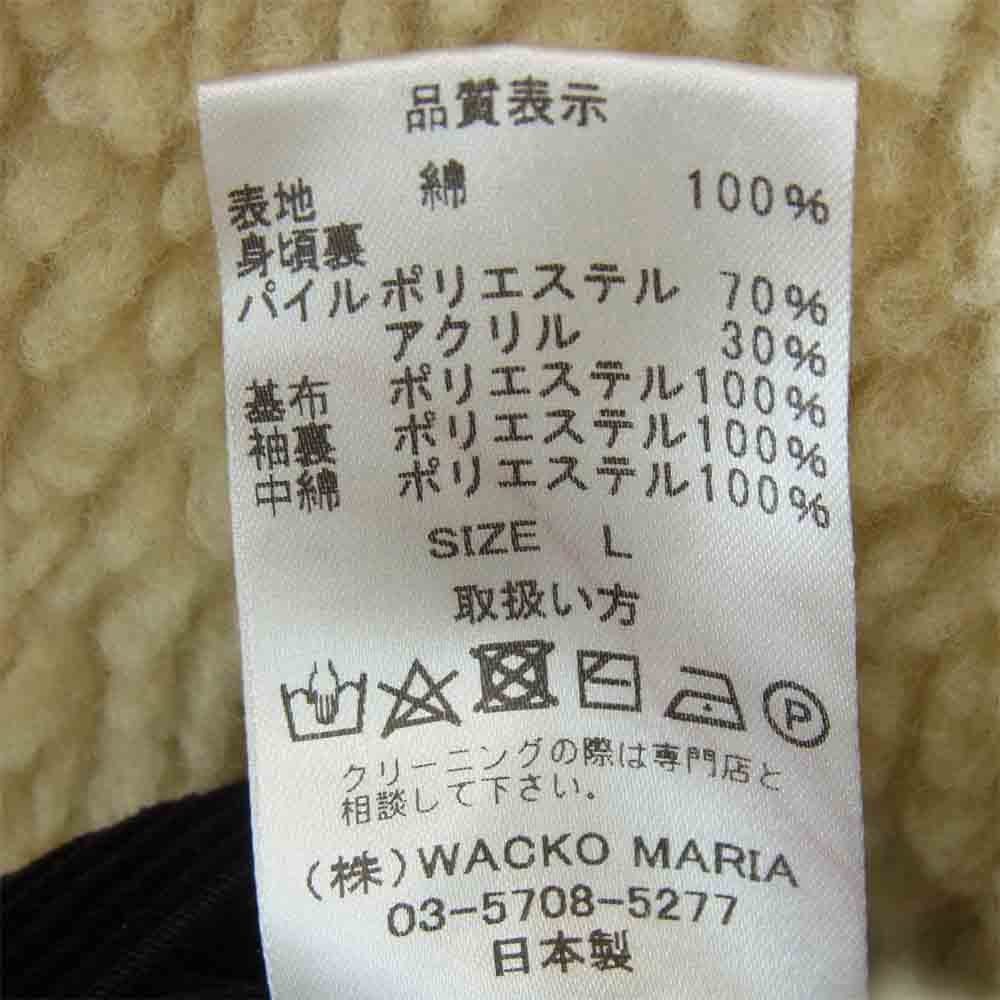 WACKO MARIA ワコマリア 17FW-WMO-BL56 CORDUROY JKT TYPE-1 コーデュロイ ボア ジャケット パープル系 L【新古品】【未使用】【中古】