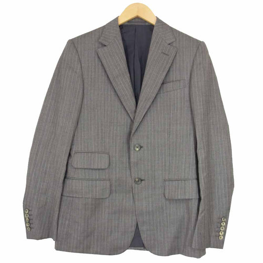 GUCCI グッチ 国内正規品 ストライプ 2B セットアップ スーツ グレー系 46【中古】