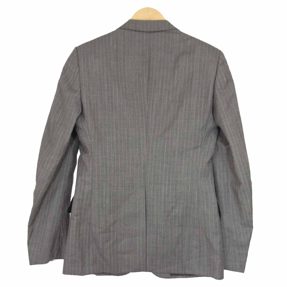 GUCCI グッチ 国内正規品 ストライプ 2B セットアップ スーツ グレー系 46【中古】