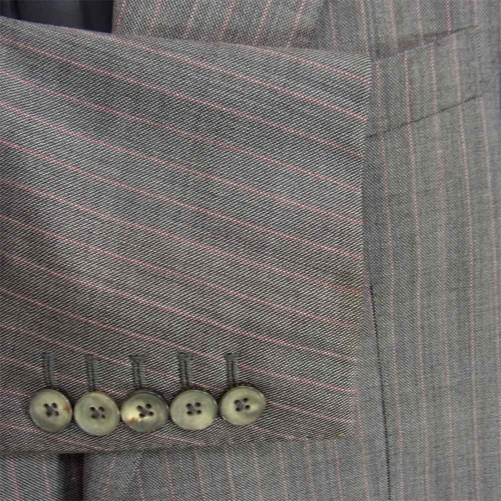 GUCCI グッチ 国内正規品 ストライプ 2B セットアップ スーツ グレー系 46【中古】