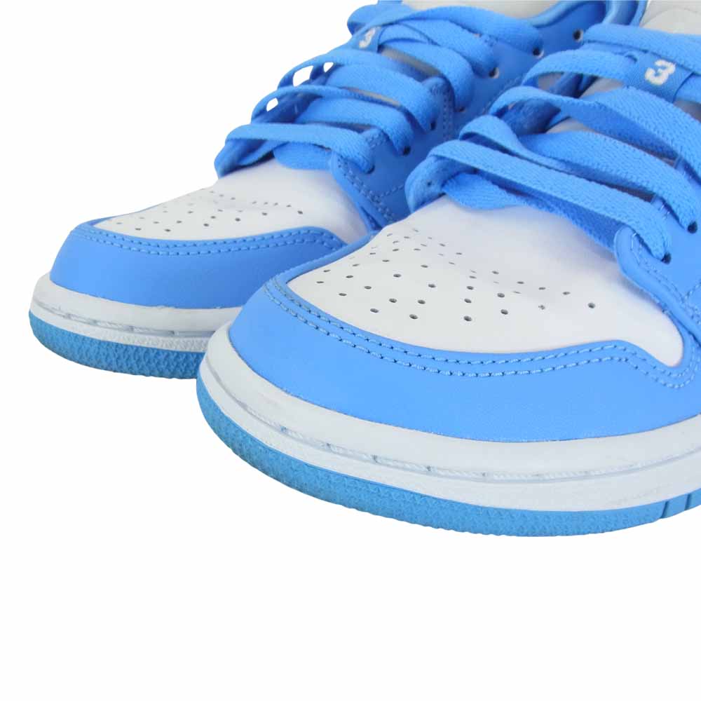 NIKE AIR JORDAN ナイキ ジョーダン AO9944-441 WMNS AIR JORDAN 1 LOW ローカット スニーカー ライトブルー系 24cm【中古】