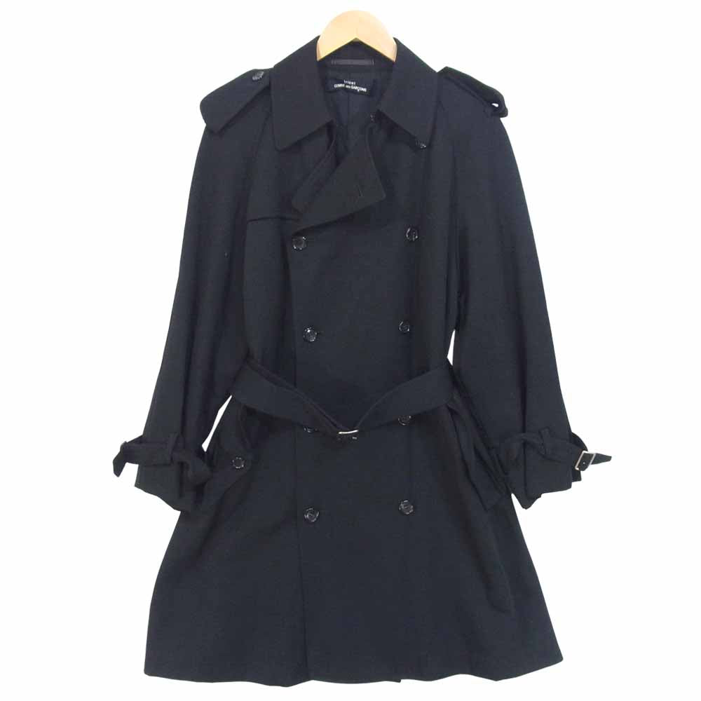 tricot COMME des GARCONS トリココムデギャルソン AD1992 TC-080190 ウール トレンチコート 日本製 ブラック系 表記無【中古】