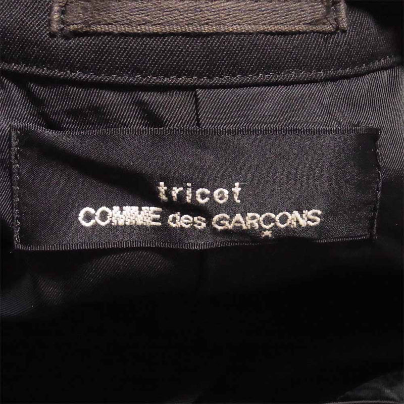tricot COMME des GARCONS トリココムデギャルソン AD1992 TC-080190 ウール トレンチコート 日本製 ブラック系 表記無【中古】