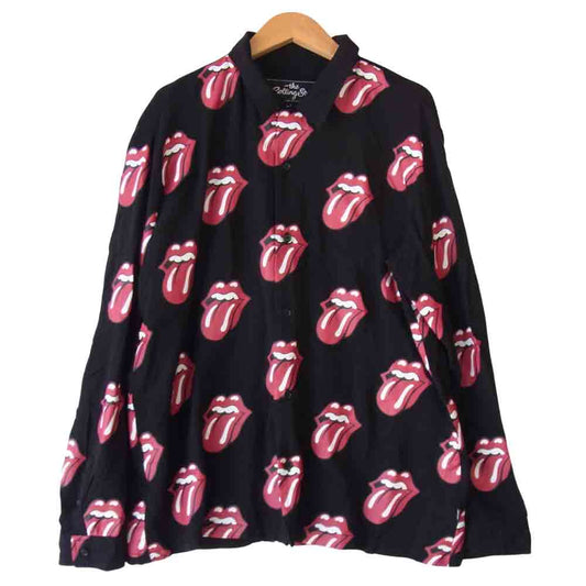glamb グラム GB0120/RS05 Lips and Tongue SH リップス アンド タン シャツ ブラック系 2【中古】