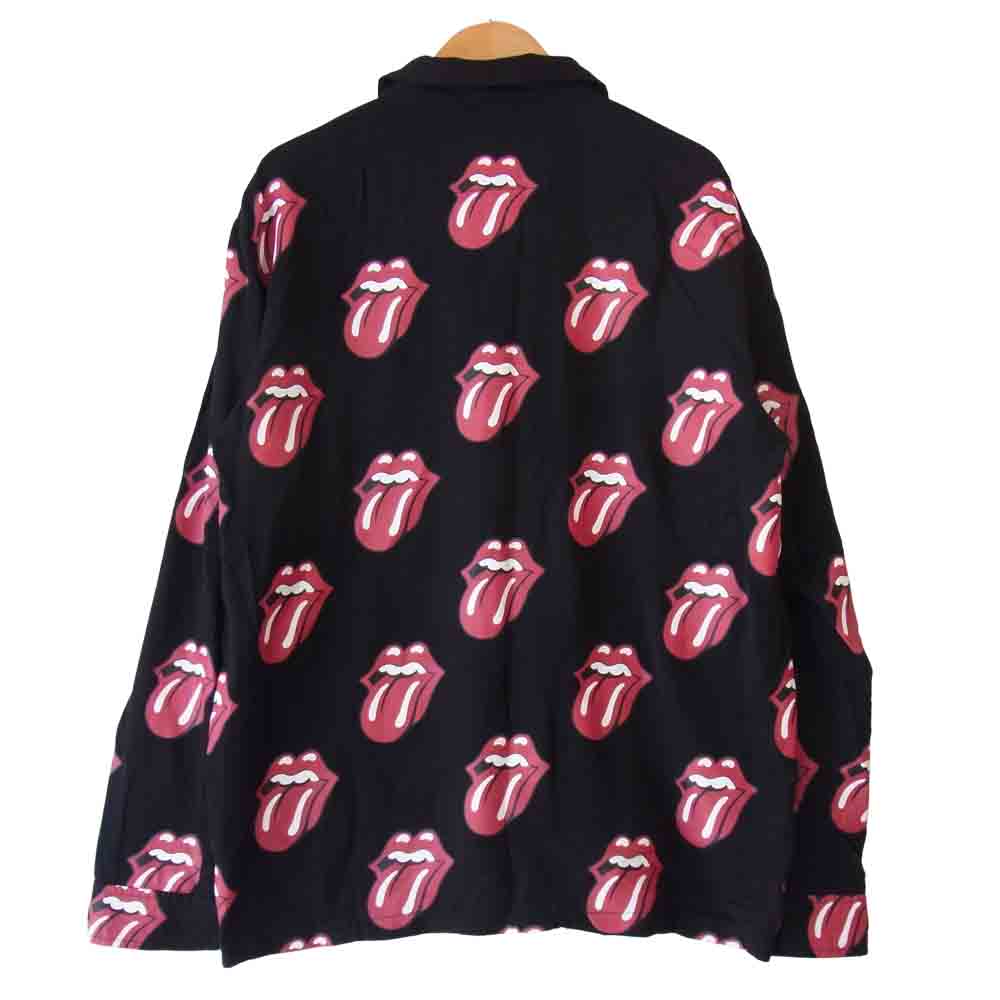glamb グラム GB0120/RS05 Lips and Tongue SH リップス アンド タン シャツ ブラック系 2【中古】