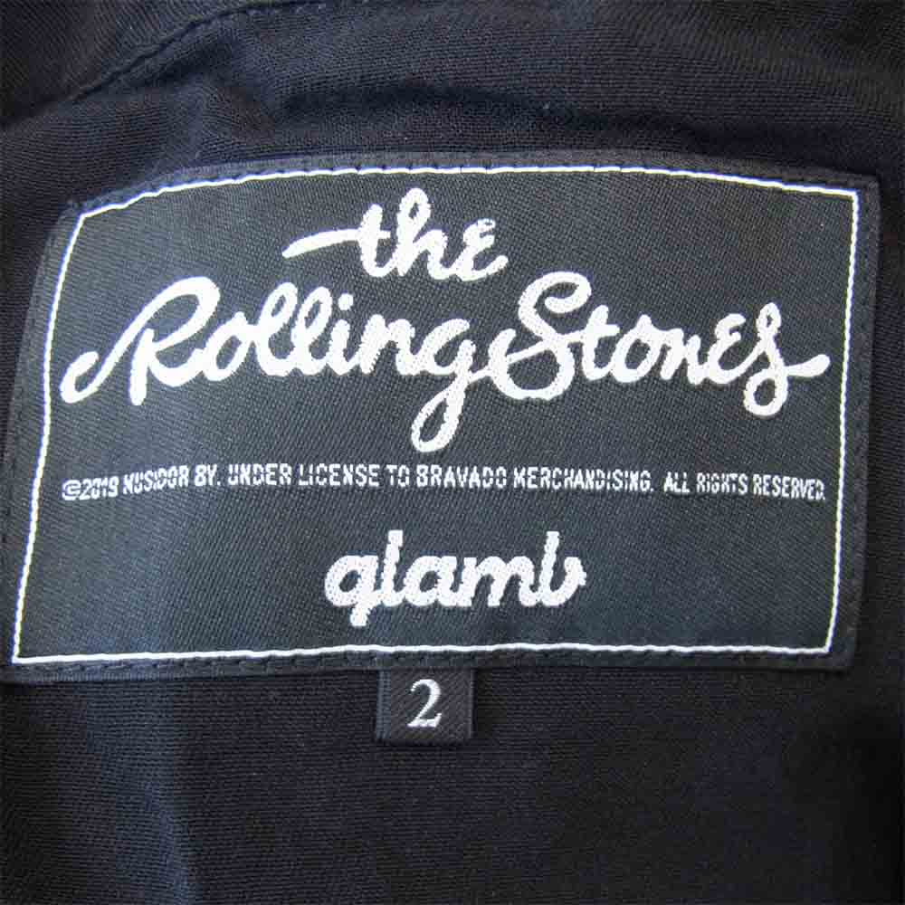 glamb グラム GB0120/RS05 Lips and Tongue SH リップス アンド タン シャツ ブラック系 2【中古】