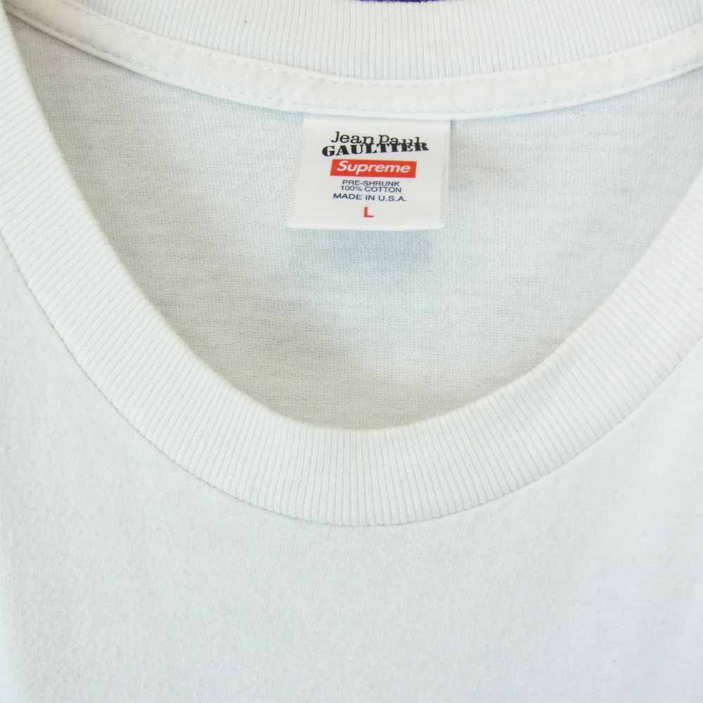 Supreme シュプリーム 19SS × Jean Paul Gaultier Tee ジャンポールゴルチエ Tシャツ ホワイト系【中古】
