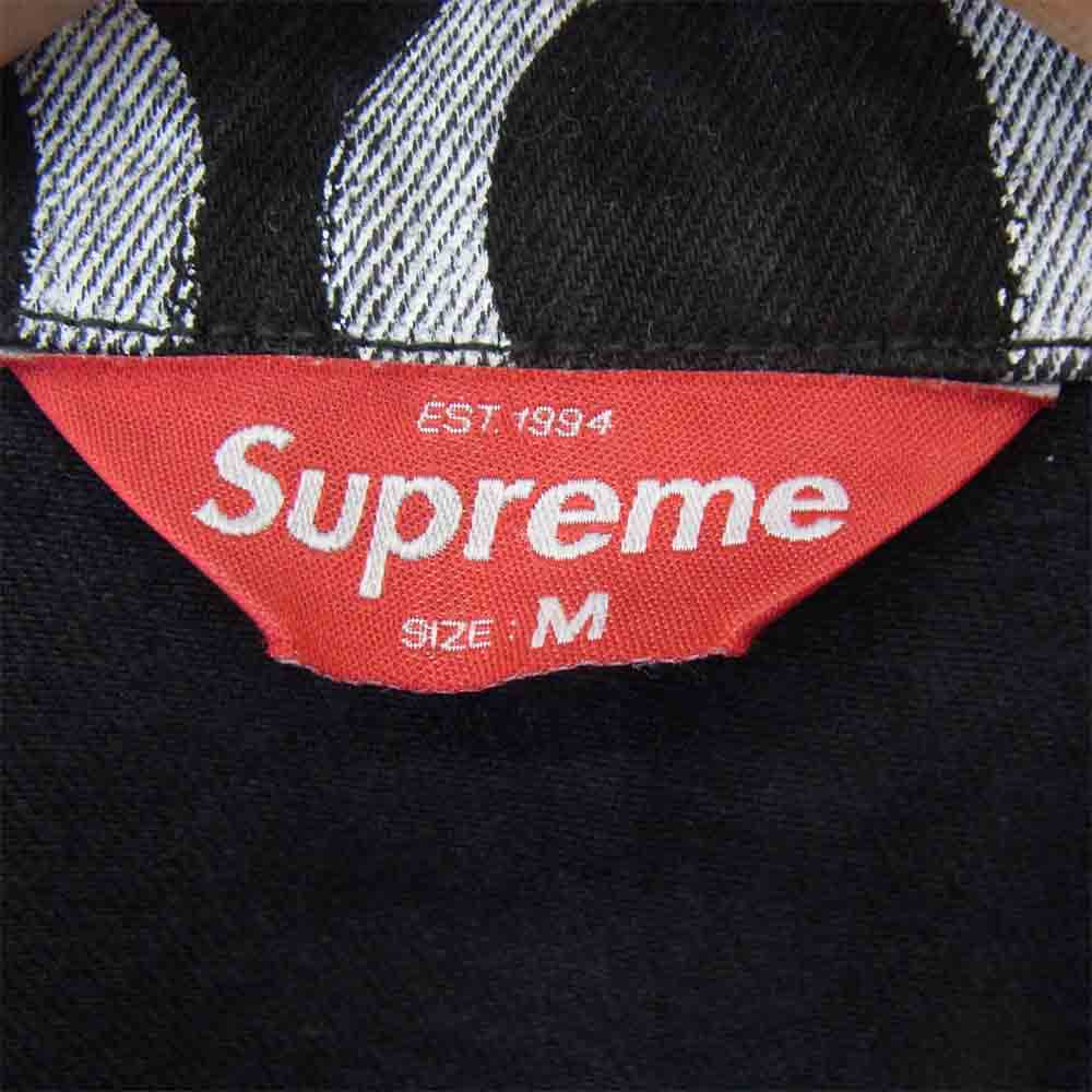 Supreme シュプリーム 20AW Black Ark Denim Trucker Jacket 総柄 デニムジャケット ブラック系 M【中古】