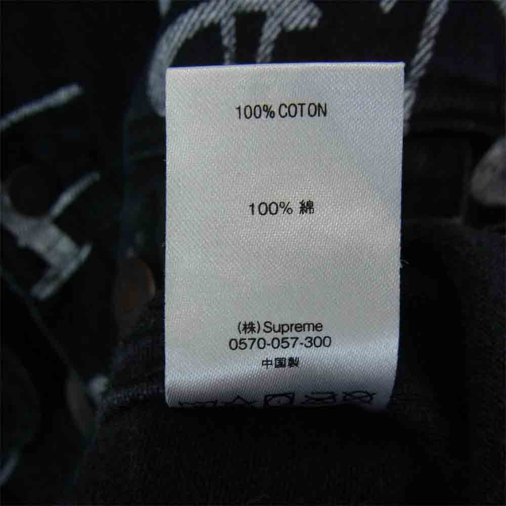 Supreme シュプリーム 20AW Black Ark Denim Trucker Jacket 総柄 デニムジャケット ブラック系 M【中古】